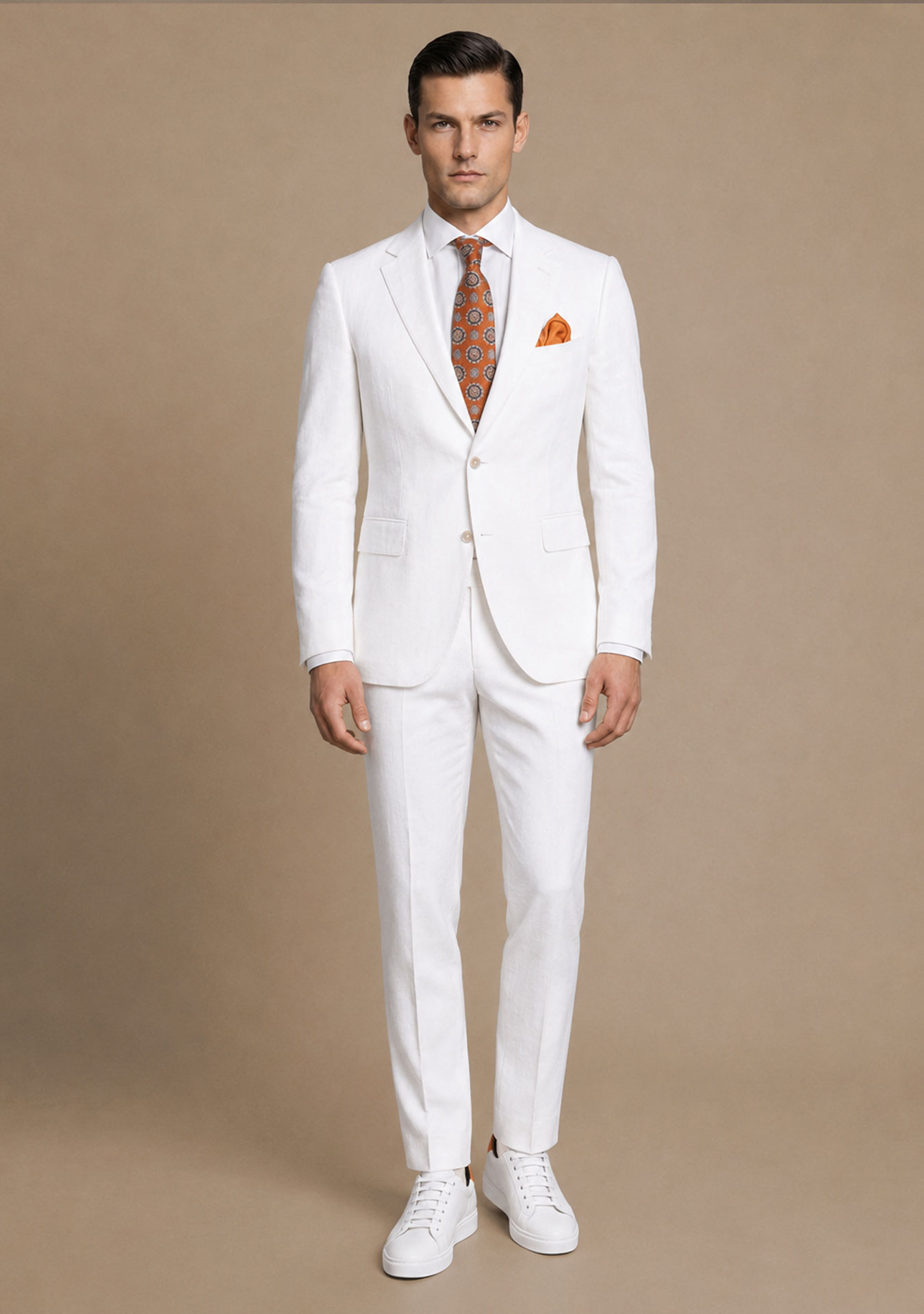 TRAJE BLANCO DE LINO USINI GRALI - Image 3