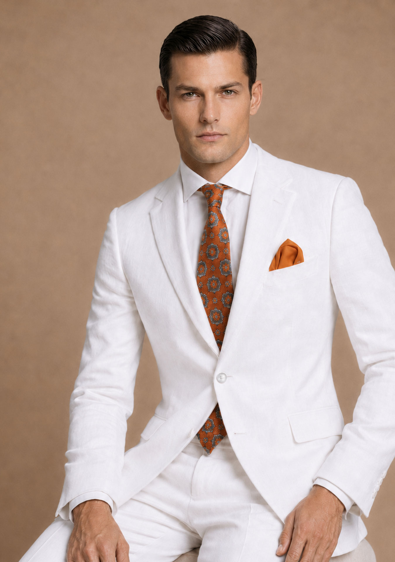 TRAJE BLANCO DE LINO USINI GRALI - Image 2