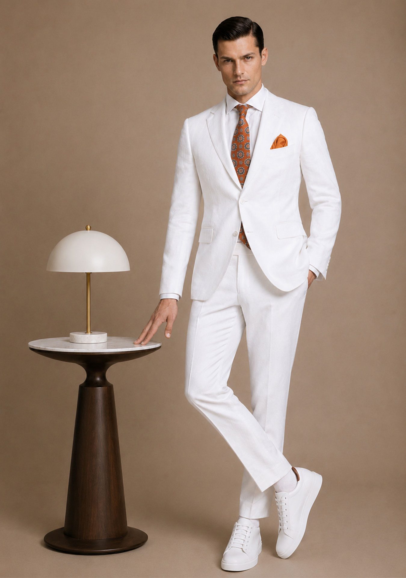 TRAJE BLANCO DE LINO USINI GRALI - Image 4