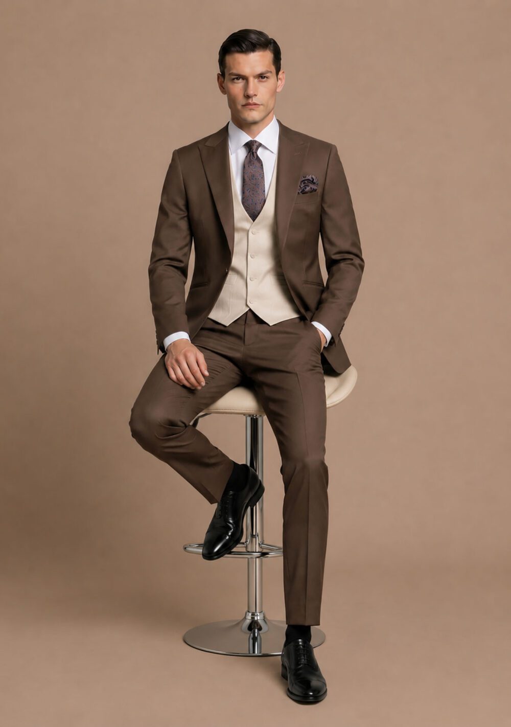 TRAJE MARRON ALMEZ SALI
