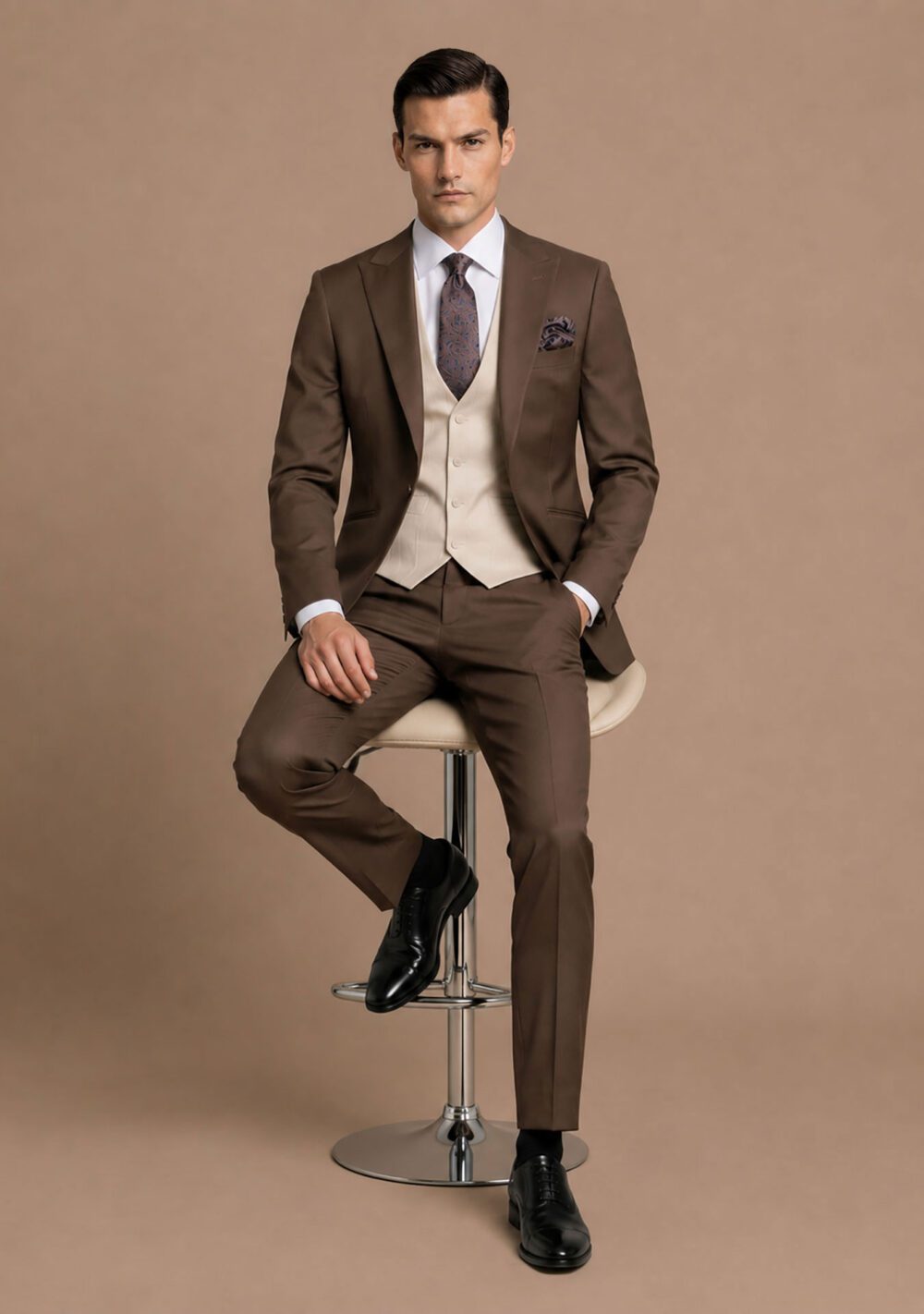 TRAJE MARRON ALMEZ SALI